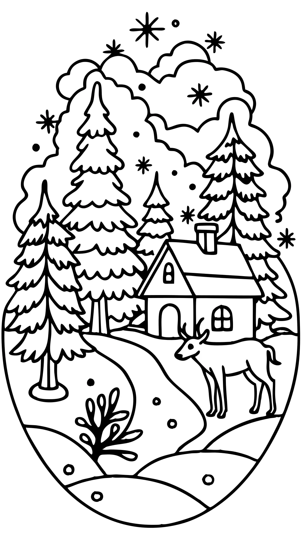 winter coloring pages for adults